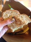 Brain food: the organic chicken salad sandwich at Phoenix Public Market Café (photo by forkyum).